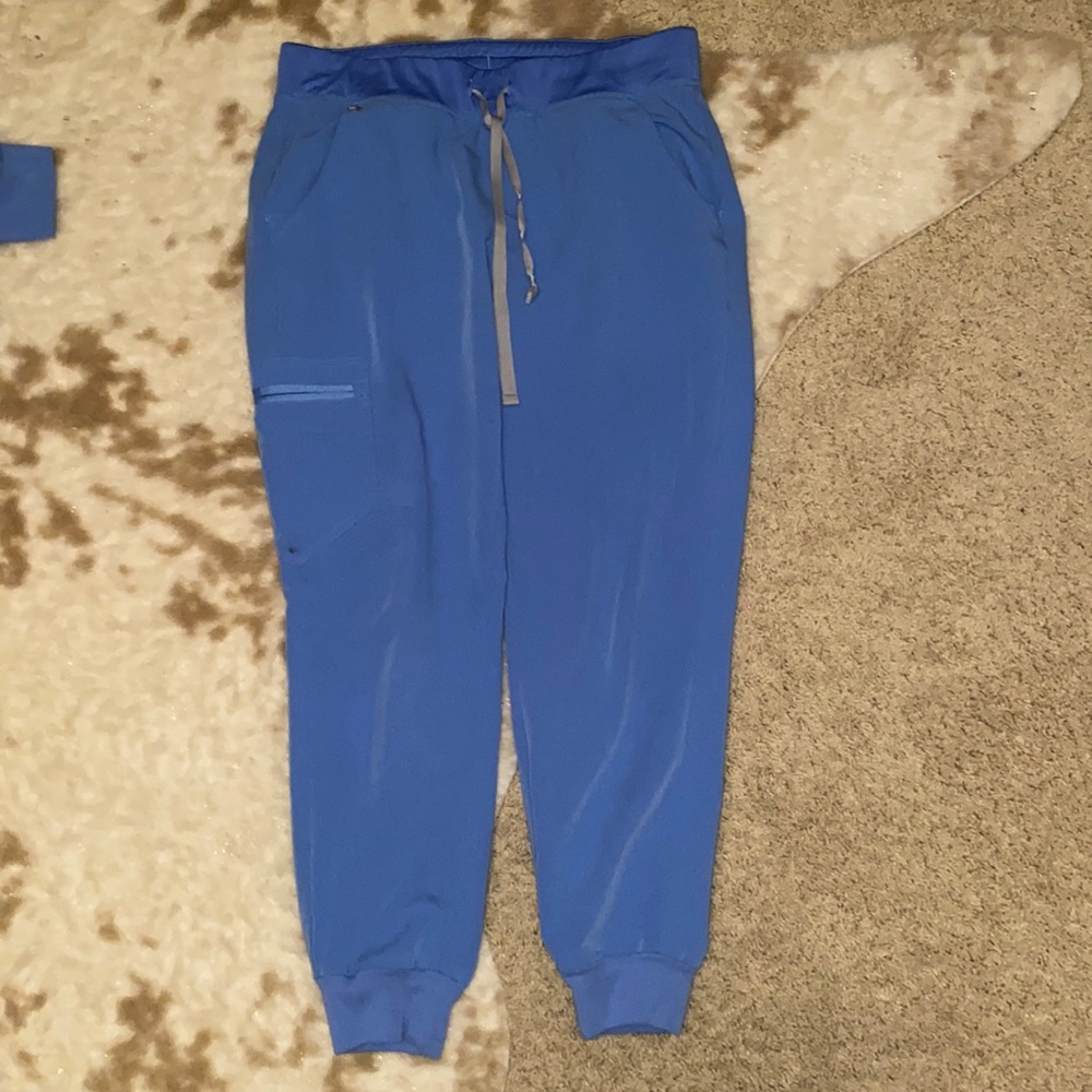 Figs Blue Track Pants